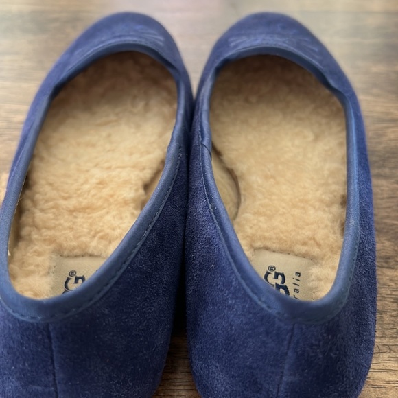 UGG Australia Twilight Blue Suede Alloway Slippers 6US - Picture 13 of 13